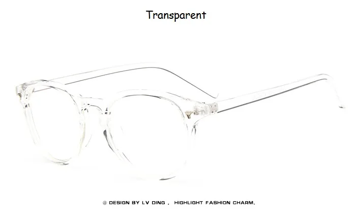 Фирменный дизайн, женские круглые очки,, очки, Классическая оправа, модные мужские украшения ногтей, оптические очки, очки для чтения - Цвет оправы: transparent