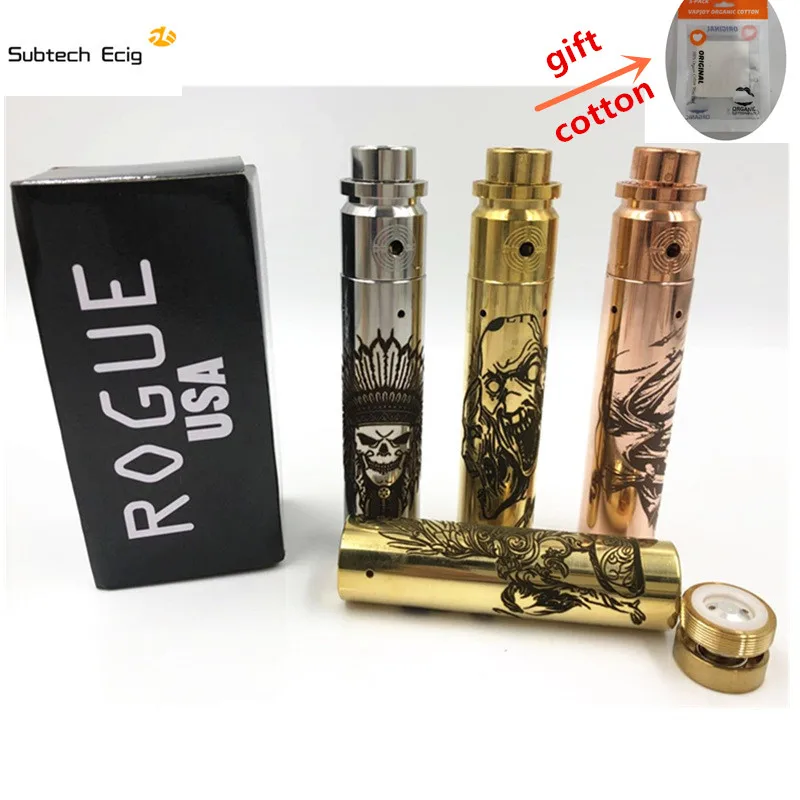 Электронная сигарета Rogue mechanical mod + hedshot RDA набор для вейпа подходит аккумуляторов