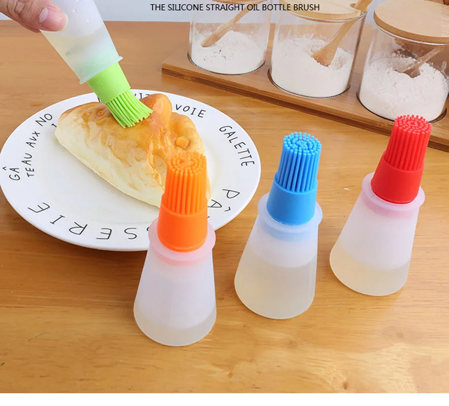

Silicone Bread Basting Brush BBQ Baking DIY Kitchen Cooking Tools Magic Cleaning Brushes Easy to Clean Wash Brushes