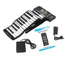 Clavier électronique Midi à 88 touches, en silicone, haut-parleur puissant