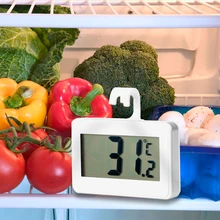 Подвесной крюк термометр магнит ЖК-цифровой Температура в холодильнике измерительный прибор Регулируемый автомобильный орнамент аксессуары для интерьера