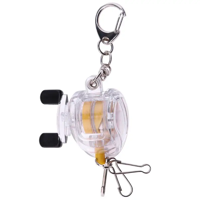 

50cm Mini Fishi Wheel Modeling Key Ring Keychain Gift Key Chain Retractable Fisherman Wheel Pendant Key Ring