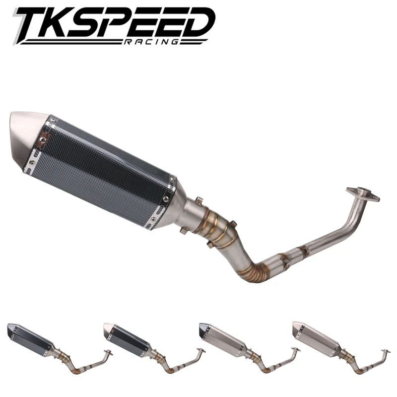 

Front modified link tube Scooter Escape exhaust silencer Complete system Slip-On for yamaha NVX155 NVX 155 Aerox155 aerox 155