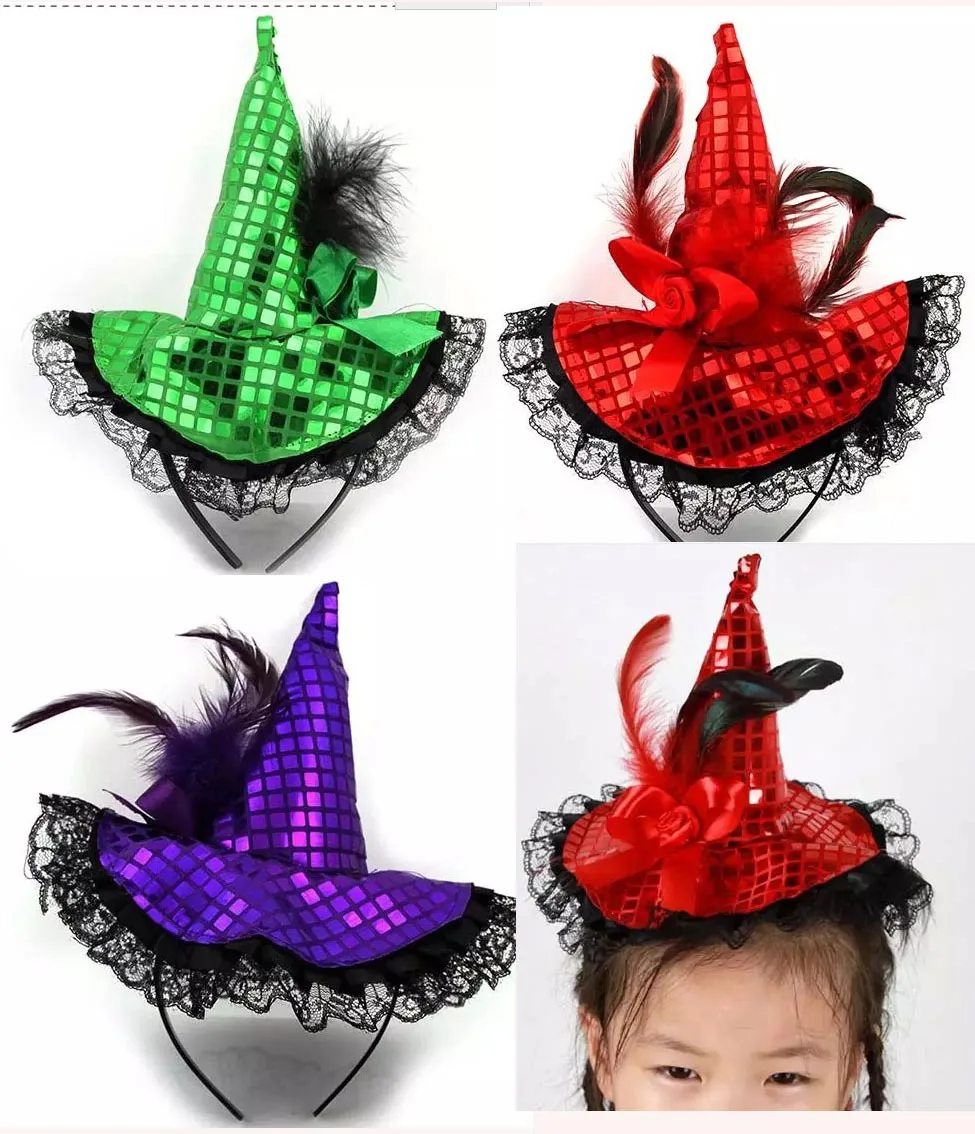 small witch hat,,halloween head circle 