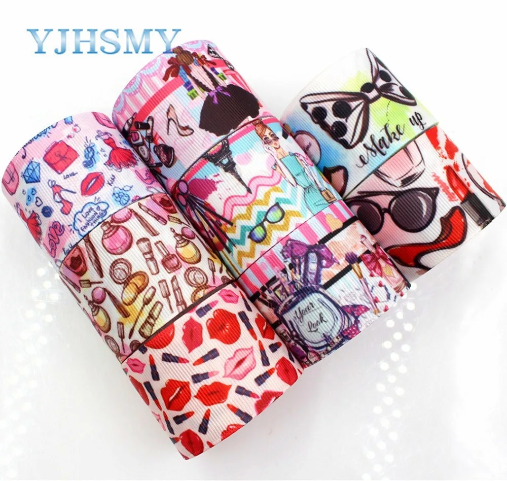 YJHSMY C-18416-760 38 мм 5 ярдов Мультяшные печатные корсажные ленты DIY ручная работа
