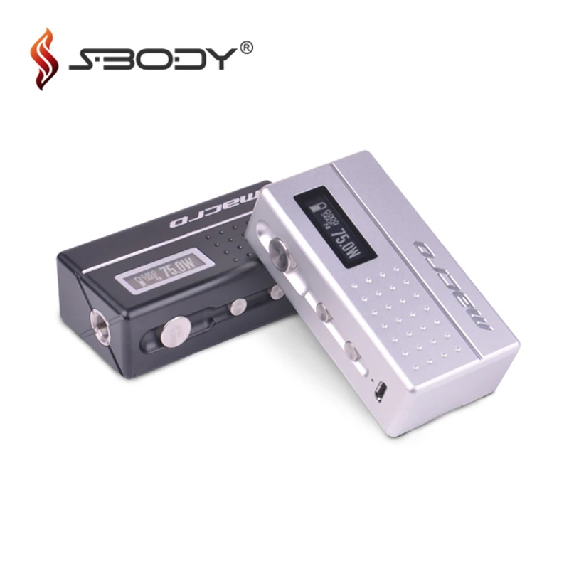 Authentic Sbody Macro DNA75 Box Mod 75w Variable Wattage Vape Box Mod Fit 18650 battery Authentic Sbody Macro DNA75 Box Mod 75w Variable Wattage Vape Box Mod Fit 18650 battery