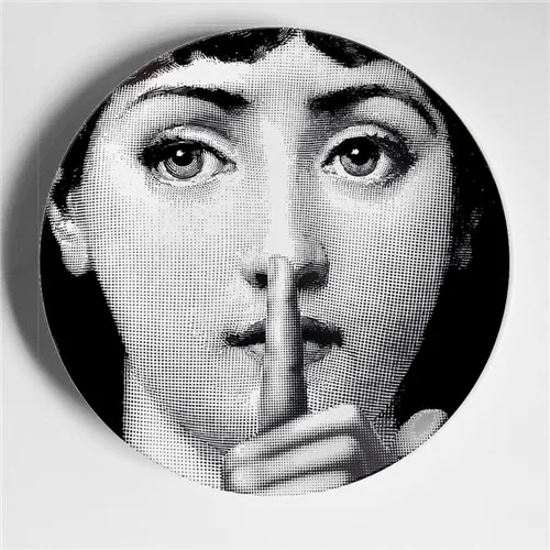 Rosenthal Piero fornasetti таблички черный/белый иллюстрации висит блюда по производству образцов/дома/отеля Декор Кавальери уход за кожей лица керамические изделия - Цвет: 29