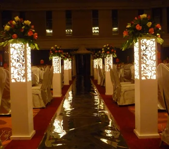 

8pcs T-road column Wedding arrangement carved pillar column wedding stand wedding Party decoration wholesale Wedding Accessories