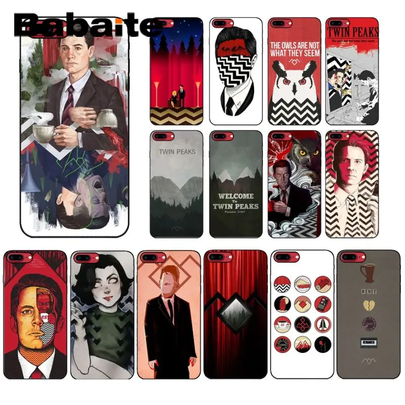 Babaite ترحيب إلى التوأم قمم نمط TPU لينة جراب هاتف ل أبل فون 8 7 6 6 S زائد X XS ماكس 5 5 S SE XR الهواتف المحمولة