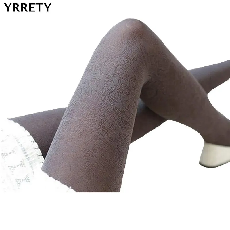 Yrrety Autumn Winter Slim Super Elastic Velvet Pantyhose Tights Women