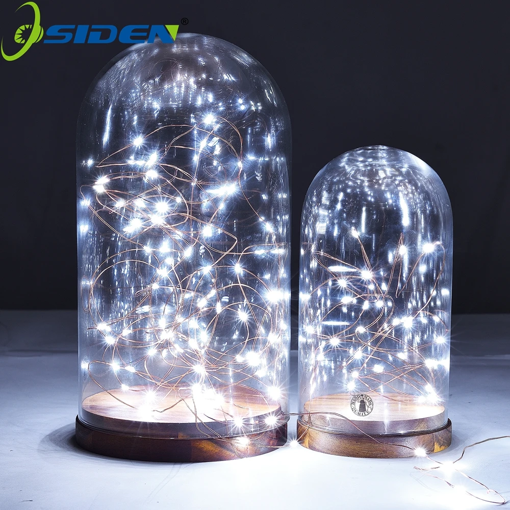 

LED String Silver Christmas Lights Battery Powered Decorative 2M/4M/1m Warm White White for Christmas Wedding Party waterproof