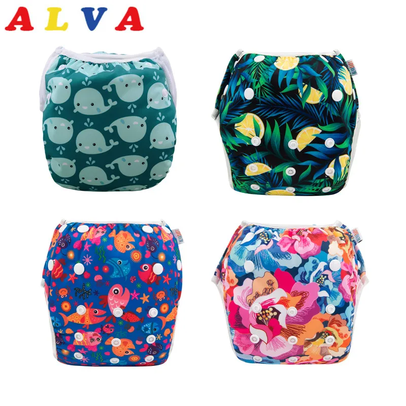 

U PICK 1pc 2019 Alva Reusable and Washable Baby Swimming Diaper Swimming Nappy