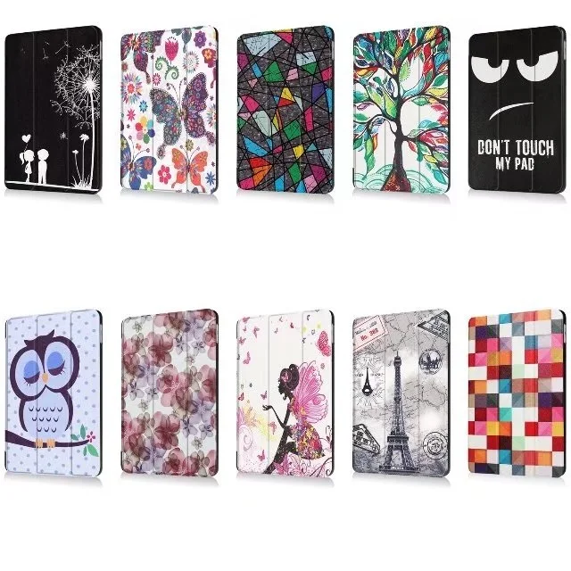 3-Folding Couque for iPad 9.7 2017 Smart Case A1822 A1823 Case Flip Stand PU Funda for iPad 2017 9.7 A1822 A1823 Cover Kickstand   (1)