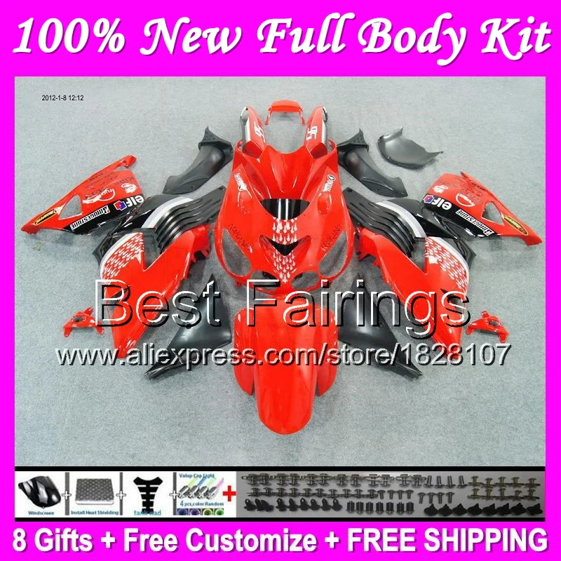 

Fairing For KAWASAKI NINJA ZX14R 12-14 ZX-14R 12 13 14 Red black 12 13 14 ZX14 R B028 ZX 14R 2012 2013 2014 ZX 14 R +Decal red w