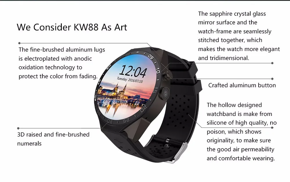 WI-FI Смарт-часы ОС Android 5,1 MTK6580 4 ядра Smartwatch телефон карте Google 3g SIM приложение мониторинга сердечного ритма gps часы