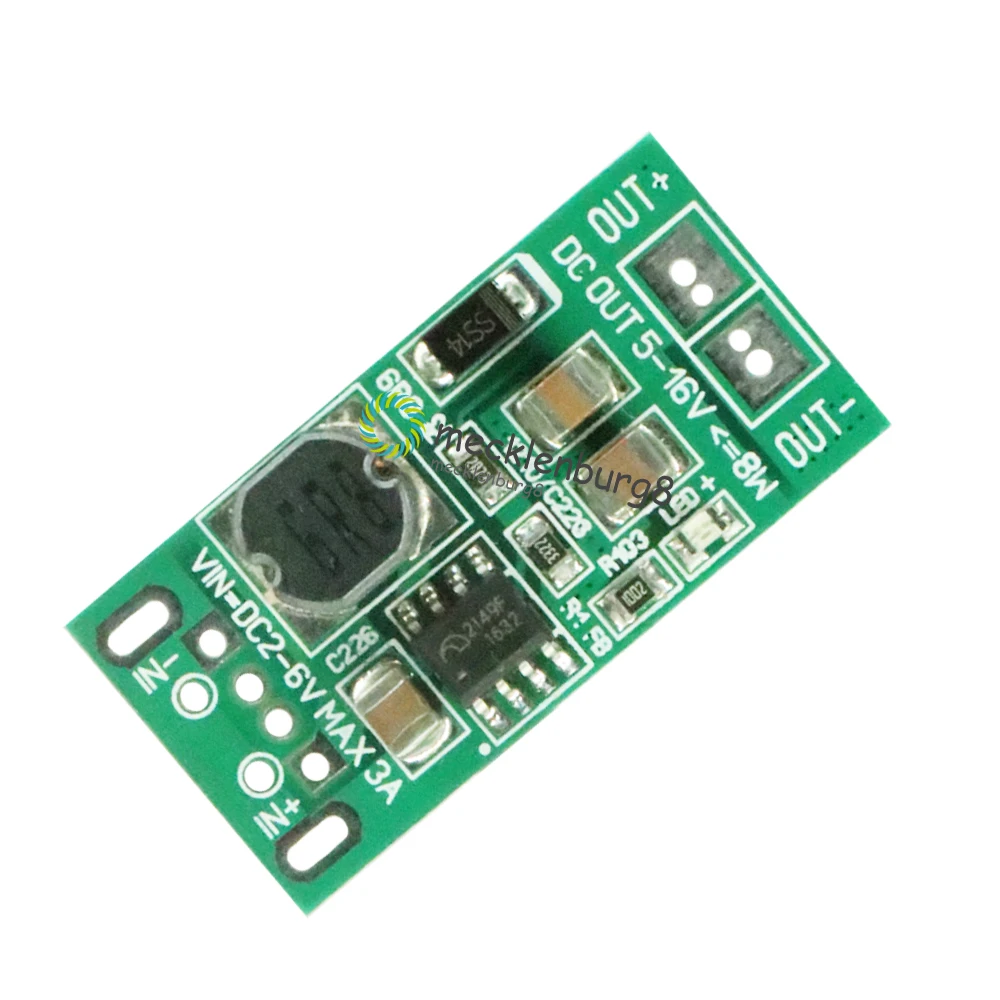 Новинка 2018 8 Вт USB вход 5 В (2 в 6 в) 12 Повышающий Модуль питания преобразователь