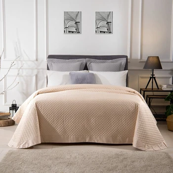 

Beige Gray Pink Red High Quality Comfortable Egyptian Cotton Thick Blanket Bedspread Bed Cover Bed Sheet Size Can Be Customized