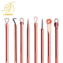 4 THINGS. Rose Gold Needles Acne Pimple Acne Needle Needle Blackhead Remover Acne Treatment Black Mask Extractor Acne Remover