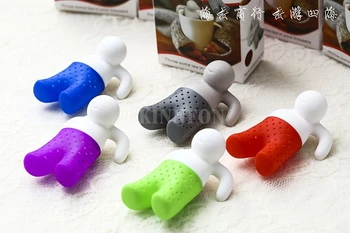 

200Pcs/Lot Cartoon Character Tea Leaf Strainer Silicon Filter Rubber Tea Infuser