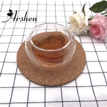 Arshen 50 мл Посуда с двойными стенками в форме сердца прозрачная ручная работа термостойкая здоровый напиток кофейные чашки изолированные мини-чашки