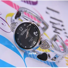 Браслет в форме сердца женские часы модные женские часы со стразами женские часы bayan saat reloj mujer
