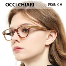Оправа для оптических очков для женщин, фирменный дизайн, винтажные круглые ацетатные очки с полной оправой, оправа для очков, весенние петли, розовые W-CAPRA