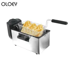 3L Electric Fryer Fries Machine Without oil Smoke Automatic Constant Temperature Commercial Fryer