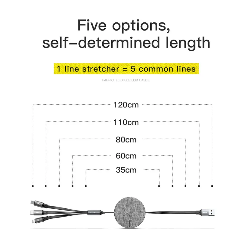 Baseus 3 в 1 Выдвижной USB кабель для iPhone Xs Max 3 в 1 мульти Быстрая зарядка зарядное устройство Micro usb type C кабель для samsung Xiaomi