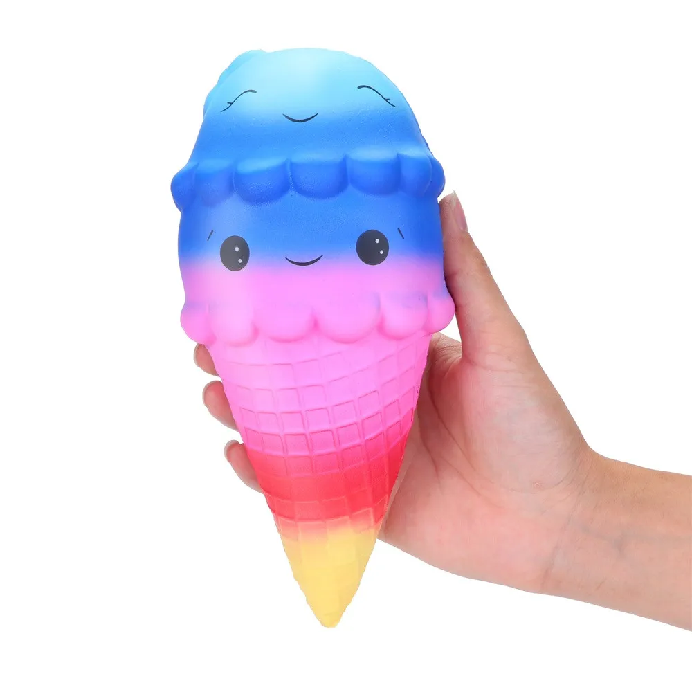 22 см мягкое Радужное мороженое медленно поднимающийся крем ароматизированные игрушки для снятия стресса сглаживающие мушьи креативные