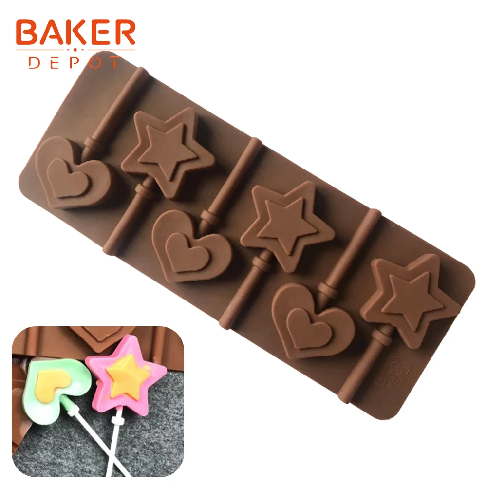 BAKER DEPOT, силиконовая форма для леденцов, для конфет, шоколада, круглая форма для выпечки тортов, форма для украшения, форма для выпечки, инструмент, медведь, формы для леденцов - Цвет: CDY-037