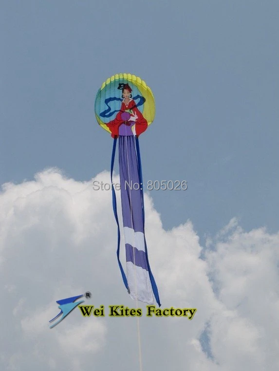 Высокое качество 12 м Китайская традиционная принцесса мягкие змеи большой воздушный змей летающие игрушки Китайский дракон кайт струна weikite