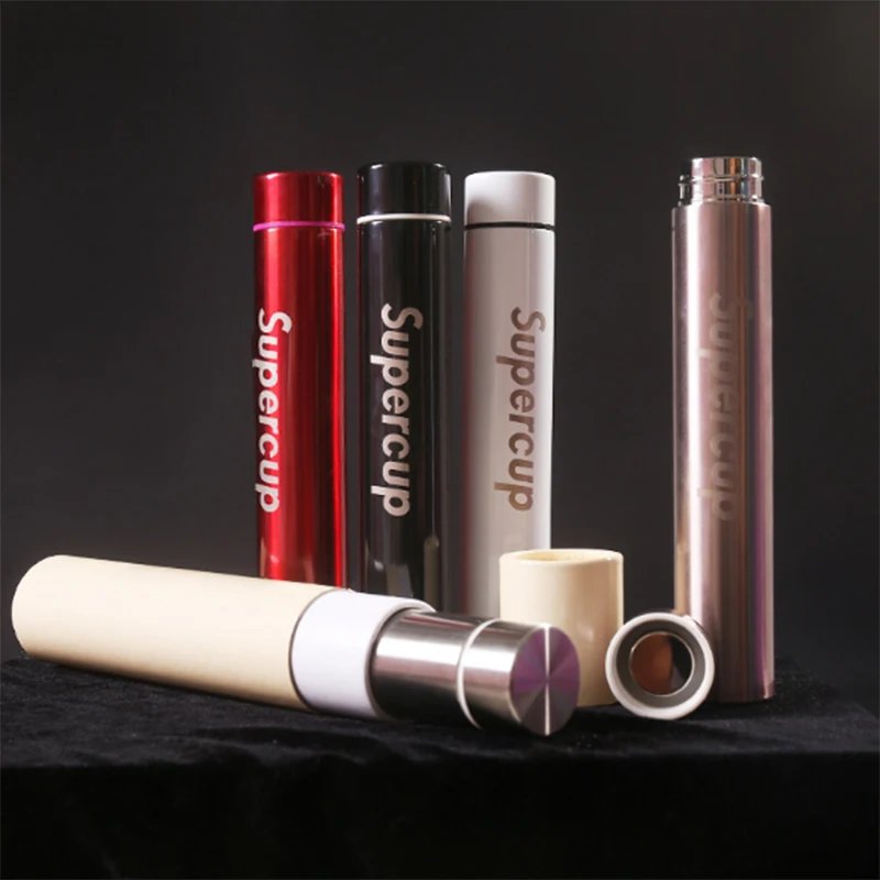 

Thermos Cup lettering Stainless steel water Cup trend anti-wolf men and women couples cups slim multi-color optional A11305
