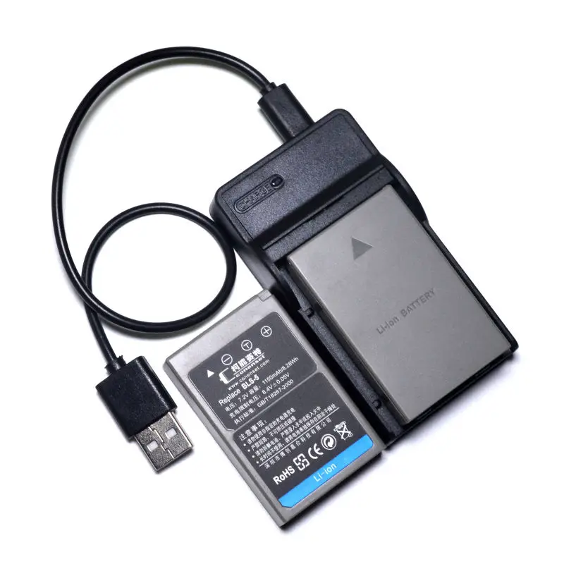 Аккумулятор и зарядное устройство USB для Olympus 2 шт.|Цифровые аккумуляторы| |