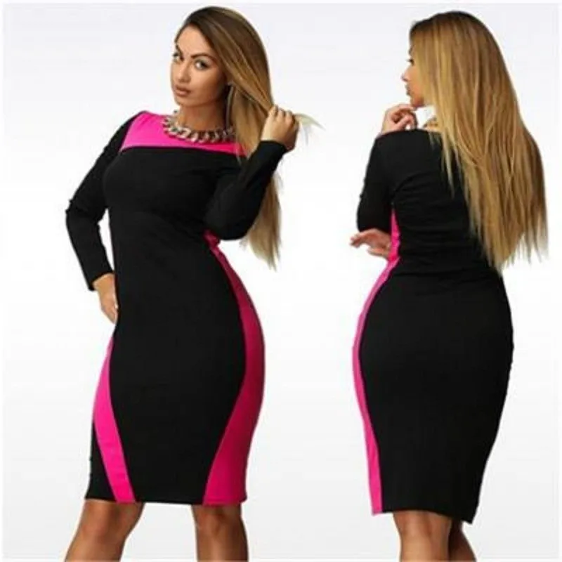 L-6XL-Plus-Size-Bandage-Dress-Slim-Show-Thin-2016-The-New-Summer-Autumn-Elegant-Casual (1)