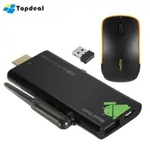 V21 Мини ПК с системой андроида и 5.1TV палки Dongle Quad-core RK3229 1G/8G Bluetooth с поддержкой Miracast DLNA обмена потоковыми мультимедийными данными(Airplay) Wi-Fi Smart мини ПК
