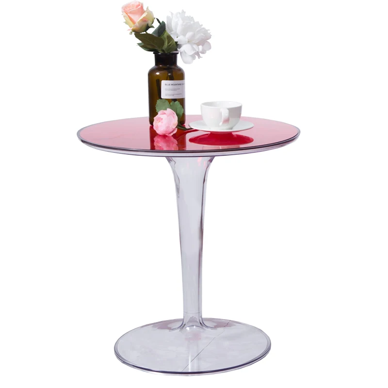 Acrylic side table Nordic minimalist creative fashion corner table modern small round table discuss transparent coffee table Acrylic side table Nordic minimalist creative fashion corner table modern small round table discuss transparent coffee table