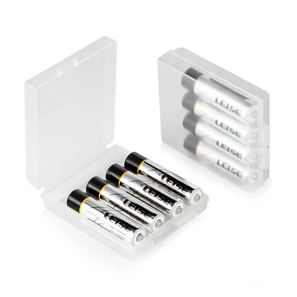 Leise 12 шт AAA 1150 mAh аккумуляторная батарея 1 2 v nimh 3a с чехлом для