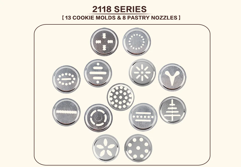 2118S Cookie Press Kit Gun Machine Cookie Making_05