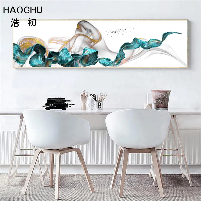 Золотая фольга HAOCHU для европейской двора абстрактная лента холщовая живопись