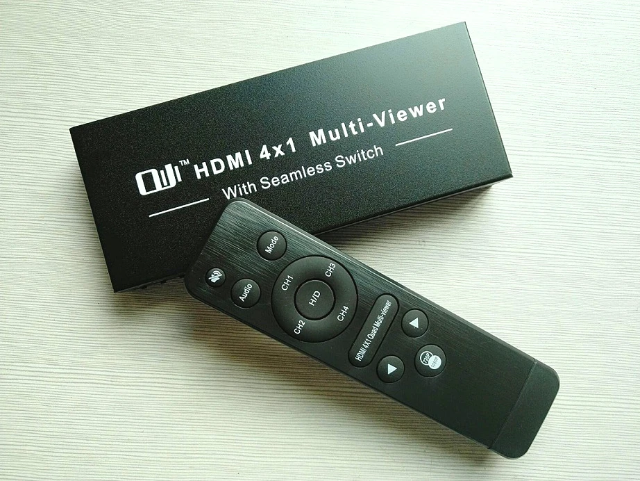 HDMI 4x1 переключатель Quad Multi сплиттер просмотра ультра с бесшовным переключателем HD
