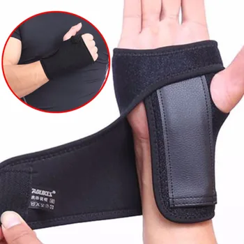 

1pcs Adjustable Wrist Support Hand Guard Protector Palm Brace Carpal Tunnel Wrap Left/ Right Hand Sports Protector