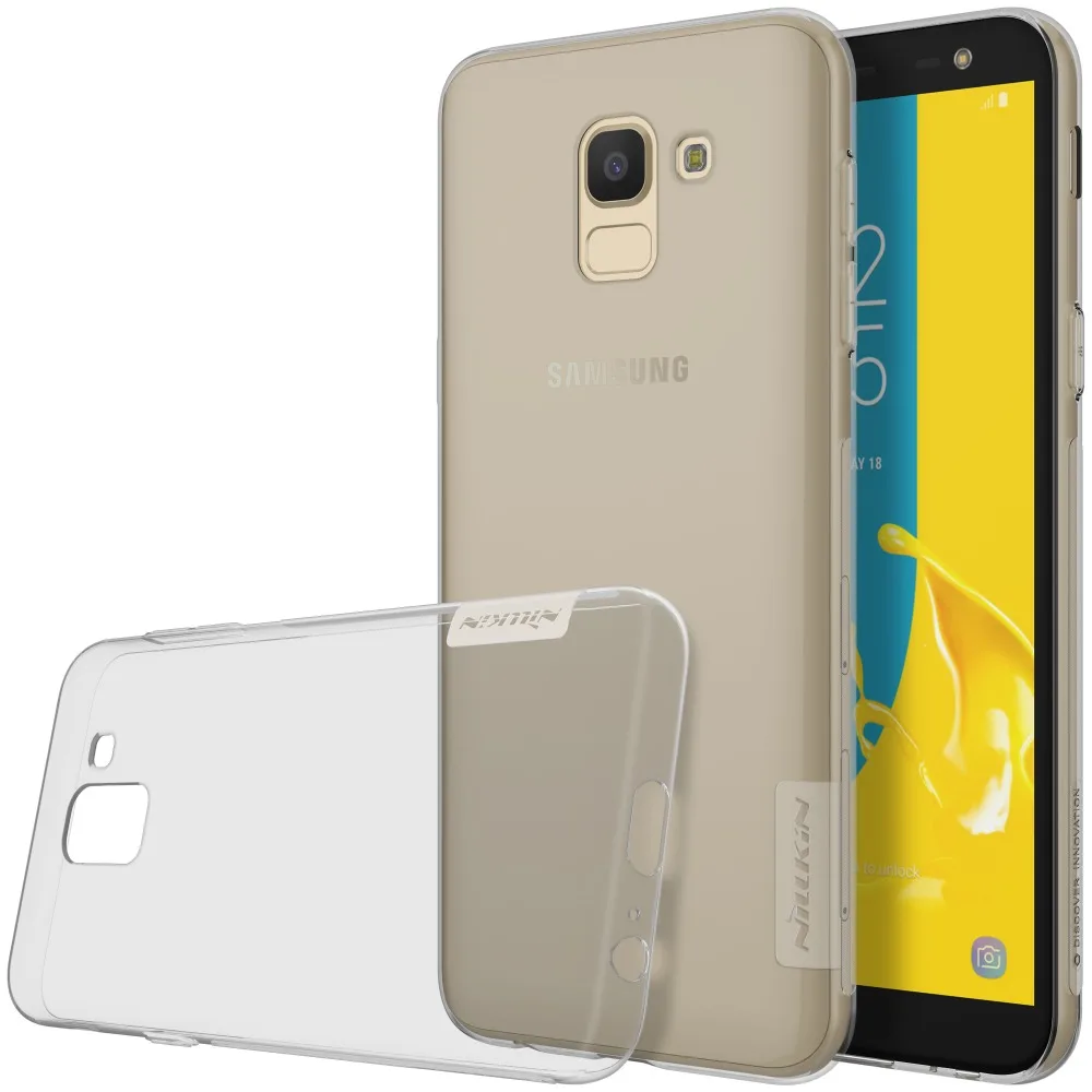 Coque для samsung J6 чехол Чехол из пластика и ПУ кожи Fundas случае антидетонационных