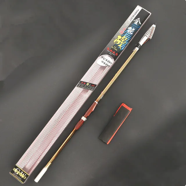 Cheap 4.5/5.4/6.3m Carbon Rock Fishing Rod Telescopic Fishing Rods Hand Pole Carbon Superhard Fish Lure Tackle Outdoor Sports