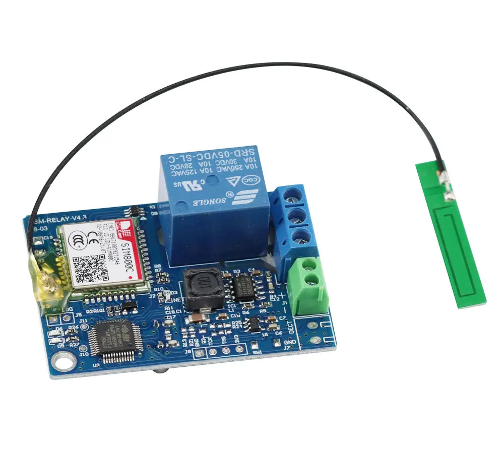

Aihasd 1 Channel Relay Module SMS GSM Remote Control Switch SIM800C STM32F103CBT6 for Greenhouse Oxygen Pump
