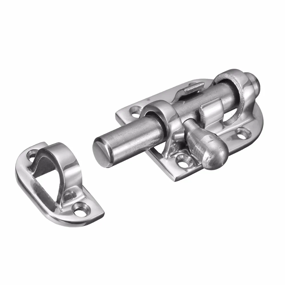 Window Door Security Latch Lock Barrel Bolt 316 Stainless Steel 60x30mm