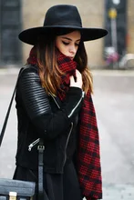 Za Winter Scarf 2016 Luxury Brand Tartan Cashmere Scarf Women Wool Plaid Blanket Scarf Pashmina Wrap Shawls Hijab CS-01704W