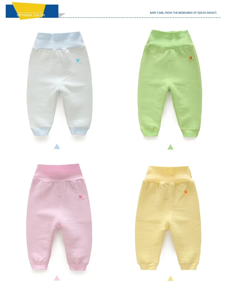 Штаны для маленьких девочек утолщенная хлопковая детская одежда защищающие живот busha PP брюки весна осень теплая домашняя одежда для малышей брюки для новорожденных мальчиков