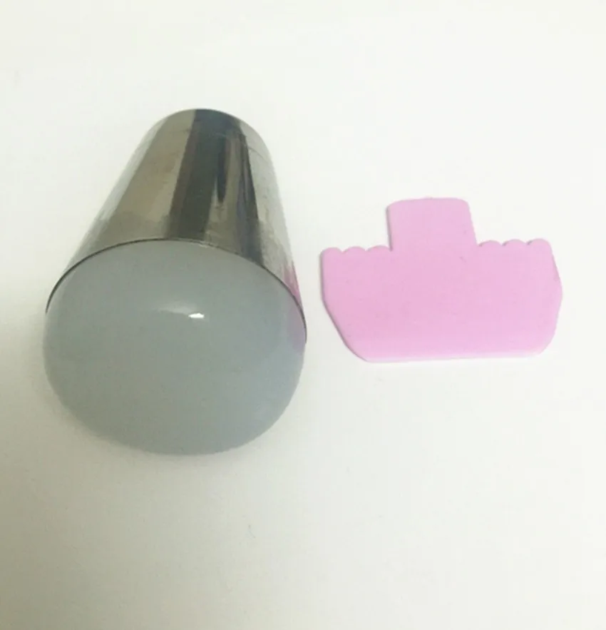 DIY 2 комплекта stamper 4 см прозрачный наконечник для ногтей штамп скребок для штампов перенос штампа Пластины полировки трафареты качество первый 1