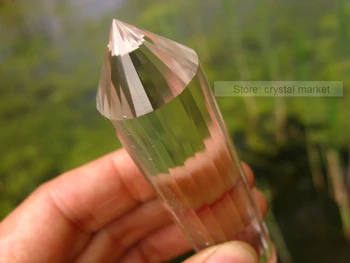 

93g Natural Vogel Style Clear Quartz Crystal 24 sided DT Wand Super