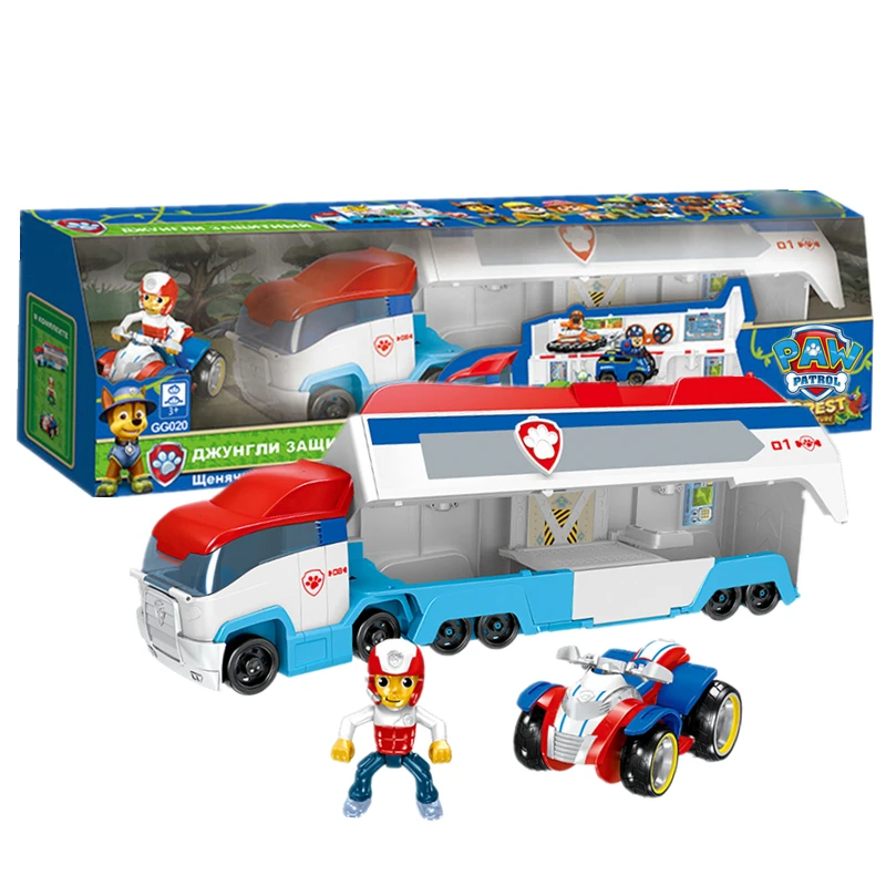 

Paw Patrol Toy Car 70CM Large Bus Patrol Set Car head Detachable Two-piece Set Ryder model Action Figures Toys for Children Gift